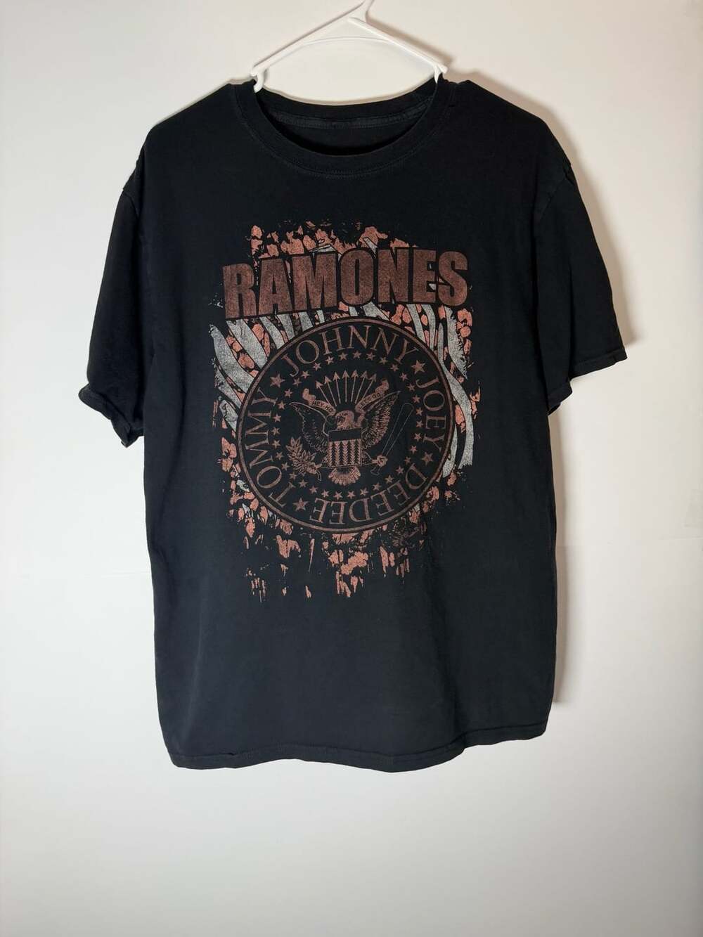 Vintage-Style Ramones Graphic T-Shirt XL Black Band Tee Mens